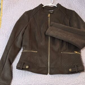 Marc New York Dark Brown Leather Jacket
